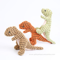 Popular dinosaur style plush dog pet squeaky toy